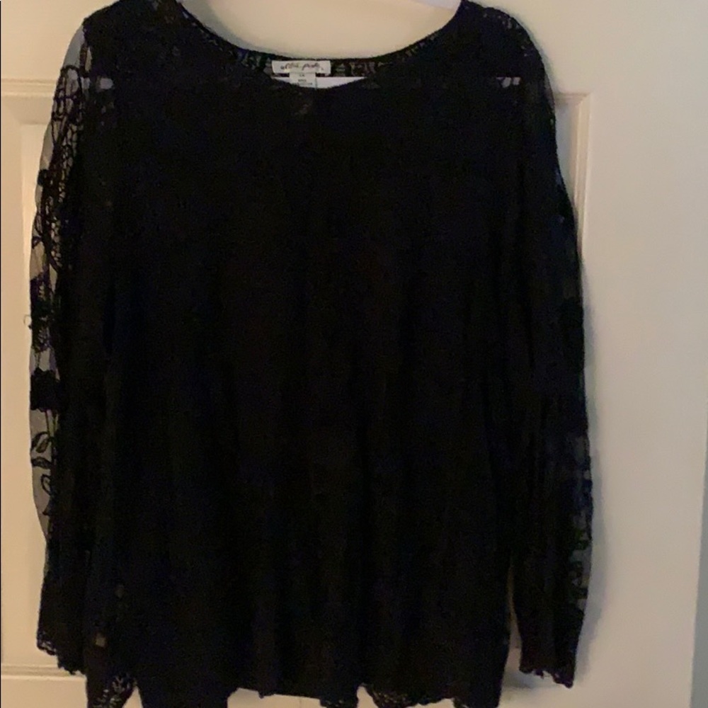 Lacey Black Top w/Camisole